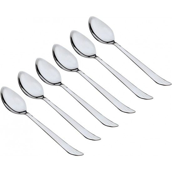 The Premium Range Tea Spoon Set of 6 is a collection of nine high-quality tea spoons designed to enhance your tea-drinking experience. These spoons are a stylish and practical addition to your cutlery collection, perfect for stirring and serving tea.