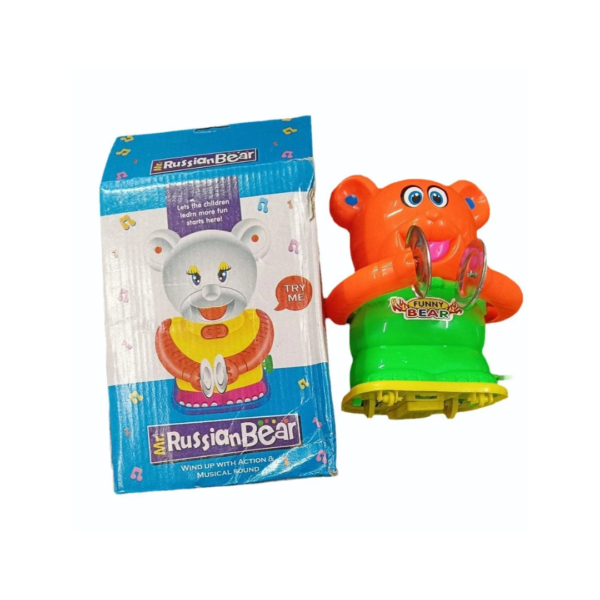 A Russian bear toy typically refers to a stuffed animal or plush toy designed to resemble a bear, often with a distinctive Russian or Soviet aesthetic. These toys are often associated with Russian culture and are popular as souvenirs and collectibles.