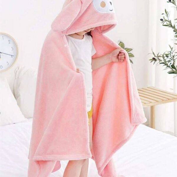 The Baby Bath Towel is a soft and absorbent textile designed specifically for drying infants after bath time. Typically made from gentle and hypoallergenic materials like cotton, these towels are crafted to be delicate on a baby's sensitive skin. They often come in hooded designs to cover the baby's head, providing additional warmth. Baby bath towels are easy to use and maintain, making them a practical choice for parents to ensure a comfortable and cozy experience for their little ones after bath time.