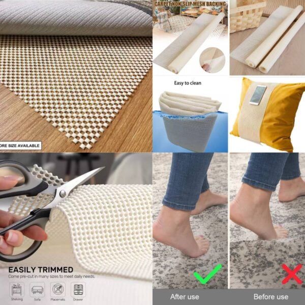 The Non-Slip Mesh Net (180×205cm) is a versatile and practical accessory designed to provide a secure surface in various settings. With dimensions of 180×205cm, this mesh net offers ample coverage for different applications. The non-slip feature ensures stability, making it ideal for use in areas where slipping hazards may be a concern. Its mesh construction provides breathability, making it suitable for use in outdoor settings. This net is a reliable solution for creating a safe and slip-resistant environment in a convenient and generously sized package.