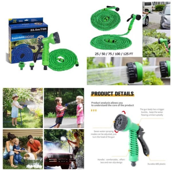 The "Hose Pipe 15M" is a 15-meter-long flexible tube designed for the purpose of conveying water or other liquids. Typically made from durable materials such as rubber or PVC, this hose pipe is equipped with connectors at both ends for easy attachment to water sources, faucets, or irrigation systems. Its extended length of 15 meters allows for versatile use in various outdoor activities, gardening, car washing, or general water transportation needs. The hose pipe provides a convenient and efficient way to access and distribute water over a considerable distance.