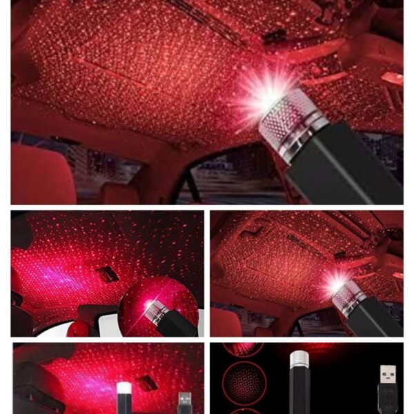 A USB car laser is a compact device designed for use in vehicles, typically plugged into a USB port. It projects laser beams with various patterns onto surfaces, creating decorative lighting effects within the car's interior. These lasers often feature adjustable settings, colors, and patterns, adding a touch of ambiance and personalization to the car's atmosphere. It's a simple and portable accessory for car enthusiasts looking to enhance the interior aesthetics of their vehicles.