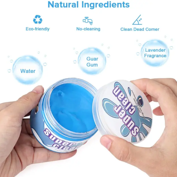 "Super Clean Gelly (Big) 160g" is a cleaning product designed for effective and convenient use. With a generous size of 160 grams, this cleaning gelly offers a powerful solution for various surfaces and hard-to-reach areas. The formulation is likely to be highly effective in lifting and trapping dust, dirt, and debris. Its user-friendly design and size make it suitable for extensive cleaning tasks. For a quick and efficient cleaning experience, the Super Clean Gelly (Big) 160g is a versatile and reliable choice.