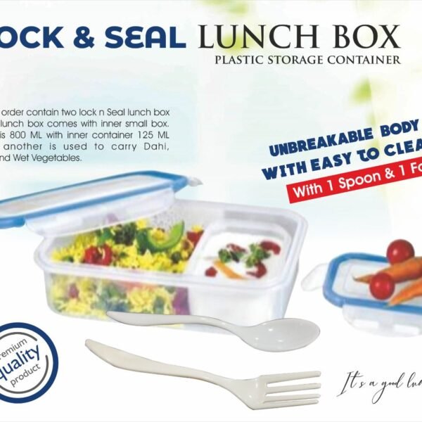 Material: Look for lunch boxes made from high-quality, durable, and food-grade materials. Common materials include BPA-free plastics, silicone, and glass. Sealing Mechanism: Opt for a lunch box with a secure and effective sealing mechanism. This may include silicone gaskets, locking clips, or snap-on lids to prevent leaks. Compartments: Some lunch boxes come with multiple compartments, allowing you to separate different types of food. This is not only convenient but also helps prevent flavors from mingling. Microwave and Dishwasher Safe: Check if the lunch box is microwave-safe and dishwasher-safe for easy reheating and cleaning. Size and Capacity: Consider the size of the lunch box based on your portion needs. Some lunch boxes come in different sizes or with adjustable compartments. Durability: Ensure that the lunch box is durable and can withstand the rigors of daily use. A sturdy construction is essential for long-term use. Brand and Reviews: Consider reputable brands with positive customer reviews. Reading reviews can provide insights into the durability, leak-proof performance, and overall satisfaction of other users. Design and Aesthetics: If aesthetics matter to you, look for a lunch box with a design that you find appealing. Some transparent lunch boxes may have colorful lids, sleek designs, or innovative features. Portability: Check for features that enhance portability, such as a carry handle, compact design, or the ability to stack multiple containers together. Temperature Retention: If you want to keep your food hot or cold, consider a lunch box with insulating properties or one that comes with a separate thermal bag.
