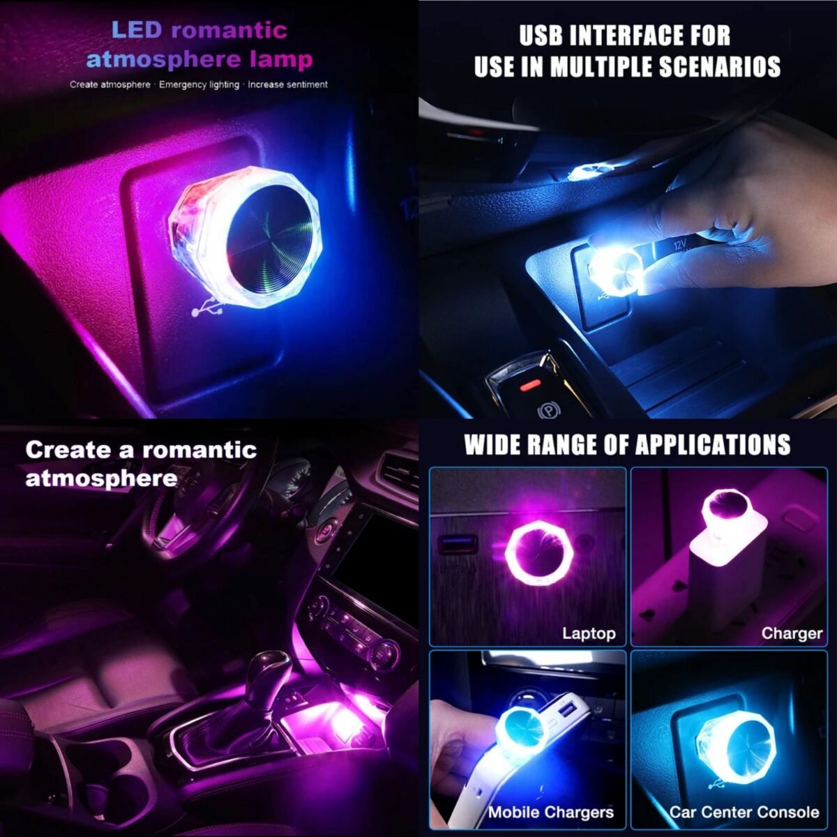 A "Mini USB Multi LED" typically refers to a small, USB-powered LED light that can emit various colors or has multiple lighting modes. These are often used as decorative or ambient lighting for computers, laptops, or other USB-powered devices. They can create a colorful and visually appealing atmosphere in small spaces.