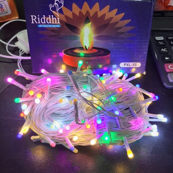 The "PIXEL 55 METER (LED White Wire)" likely refers to a string of LED lights with a length of 55 meters, featuring a white wire. The term "PIXEL" may indicate that each LED on the string is individually addressable, allowing for more intricate and programmable lighting effects. The white wire suggests a neutral or subtle aesthetic that can easily blend into various settings. This type of lighting product could be used for both indoor and outdoor decoration, providing a long and flexible solution for creating dynamic lighting displays, pixel art, or other customizable lighting effects.