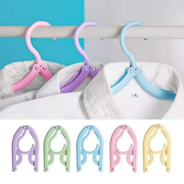 The Travel Foldable 6-Piece Hanger is a convenient and portable solution for organizing clothes on the go. This set of hangers is designed to be foldable, making it compact and easy to pack for travel. With six hangers included, it offers ample hanging space for various clothing items. The foldable design allows for efficient storage in luggage or bags, ensuring that your clothes stay neat and wrinkle-free during your travels. This product is a practical accessory for those who prioritize organization and want a compact solution for keeping their clothing in order while on the move.