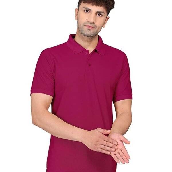 Quality fabric for softer hand feel; collared neck with 2 button placket rib knit at collar and sleeve for better wash recovery & fitting