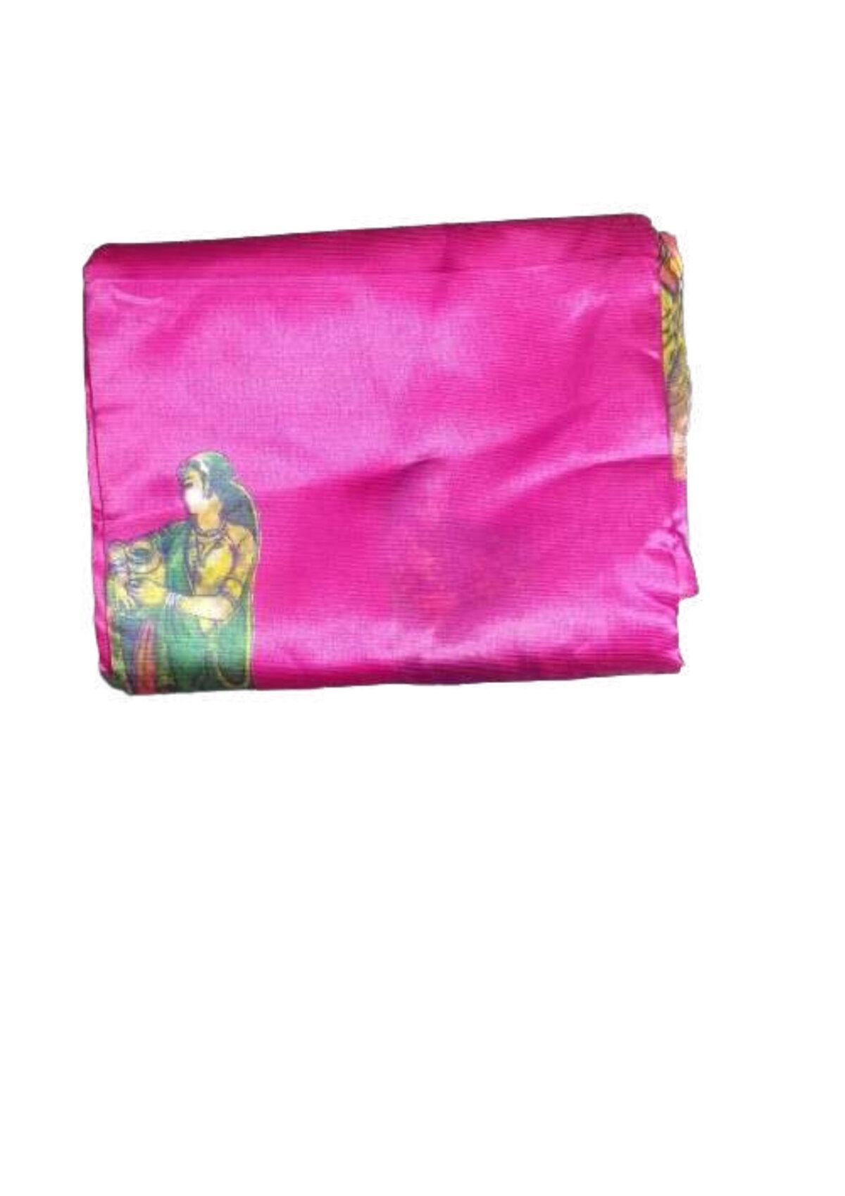 The saree features intricate prints that add a touch of sophistication and style. Prints can vary widely, including floral patterns, geometric designs, abstract motifs, or cultural and traditional elements. The choice of print can influence the overall aesthetic of the saree.