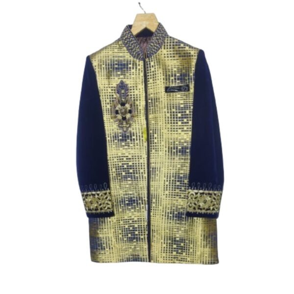 Indulge in the luxury of rich fabrics that drape gracefully, enhancing your presence at every special occasion. The sherwanis are tailored from high-quality materials that not only look regal but also provide comfort, allowing you to celebrate in style without compromising on ease of movement.